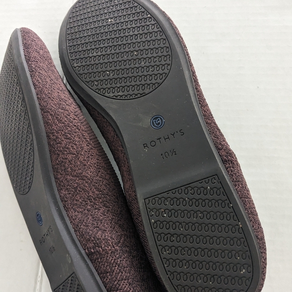 Rothy's Truffle Python  The Flats Size 10.5 - Picture 7 of 9